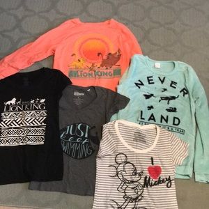 Lot of S/M Disney tops. Mickey, lion king, etc.